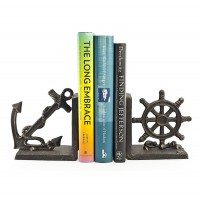 Nautical Metal Bookend Set Sculpture Figurine    332447070155